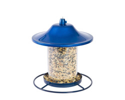 Blue Sparkle panoramic bird feeder