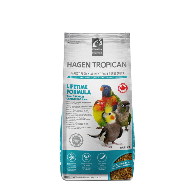 Hagen Tropican Aliment Lifetime pour Cockatiel