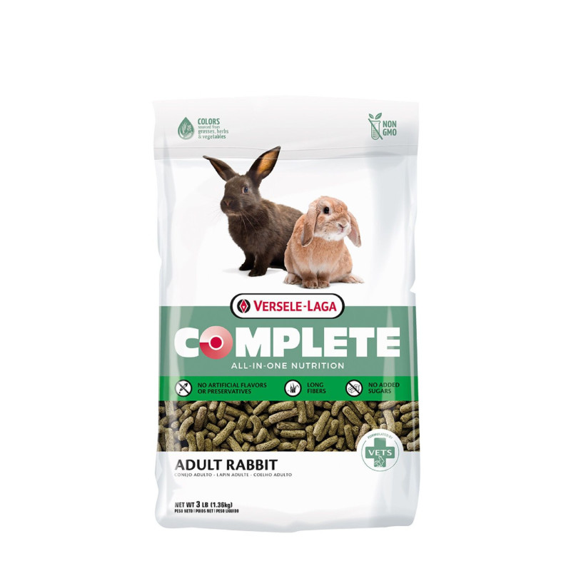 Dry food rich in fiber for rabbits…