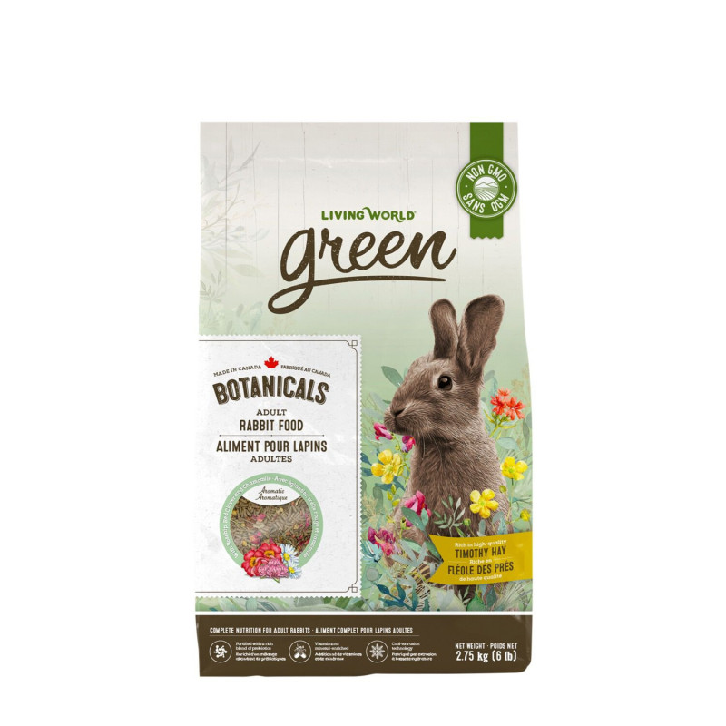 Living World Green Aliment Botanicals pour lapins adultes, …