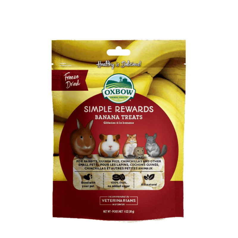 Freeze-dried banana treats to...