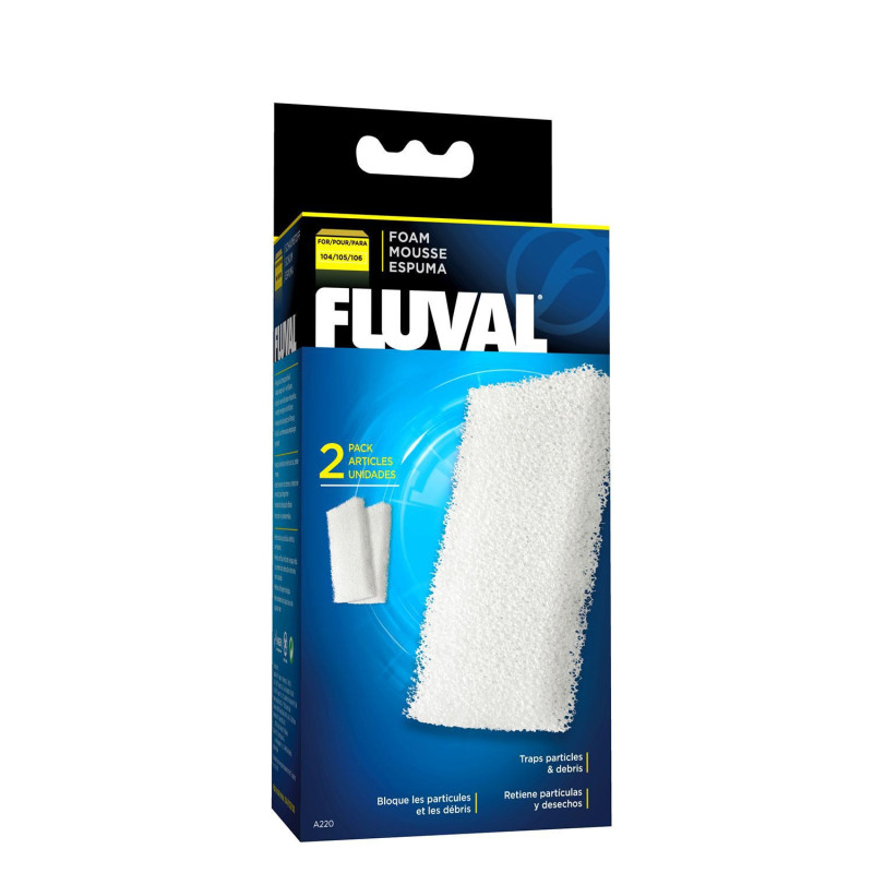 Fluval Blocs de mousse filtrante 106, paquet de…