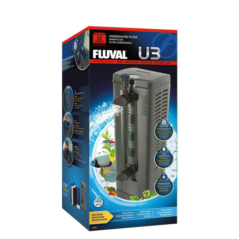 Fluval Filtre submersible U3 pour aquariums de …