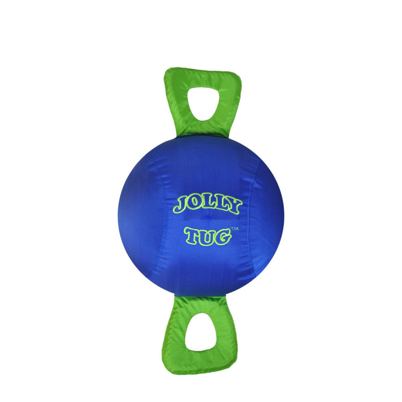 Two-handled ball for horses, blue