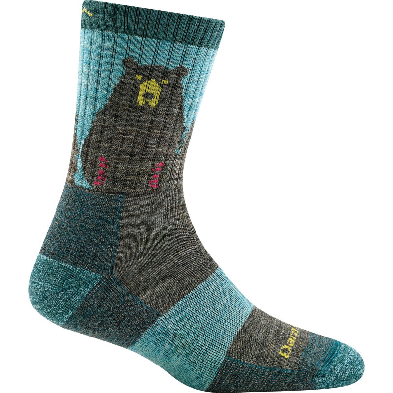 Darn Tough Chaussettes à coussinets légers Bear Town Micro Crew - Femme