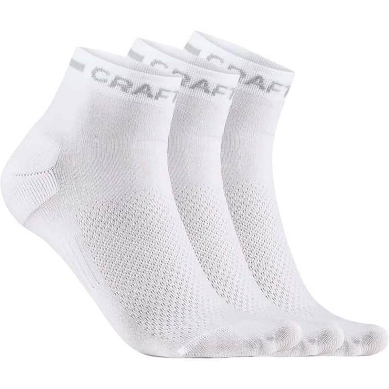 Craft Lot de 3 paires de Chaussettes Core Dry Mid - Unisexe