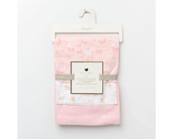 Flannel Blanket Set (3) - Pink