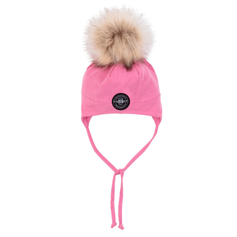 Nanö Tuque Doublée Rose 12-24mois