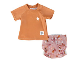 La Petite Ourse T-shirt Maillot + Couche Maillot - Guépard