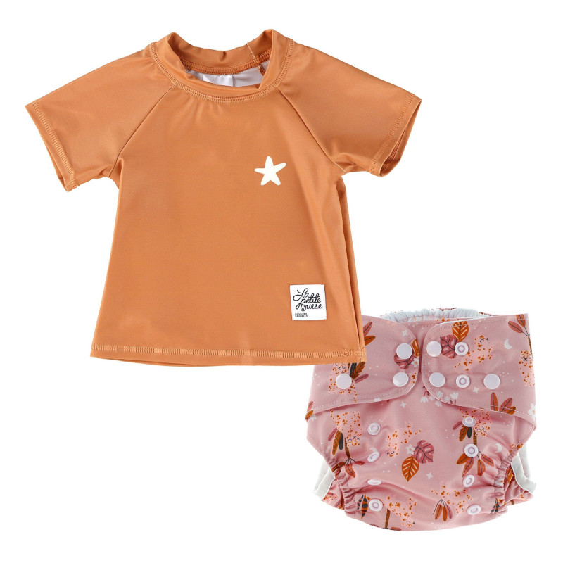 La Petite Ourse T-shirt Maillot + Couche Maillot - Guépard