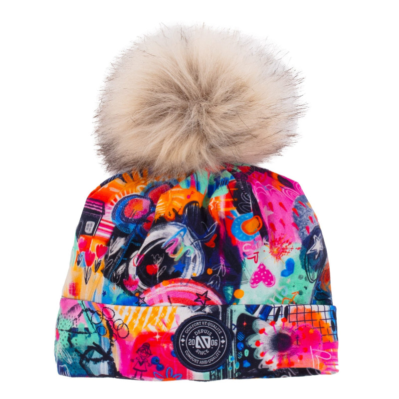 Printed Lined Hat 7-14 years