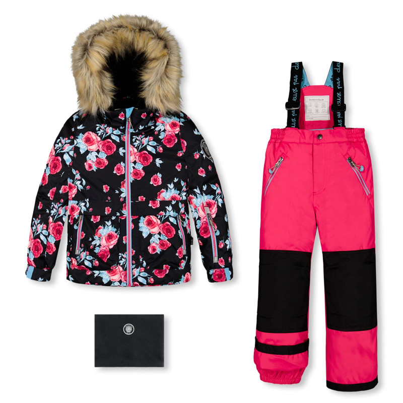 Rose Print Snowsuit 7-12 years