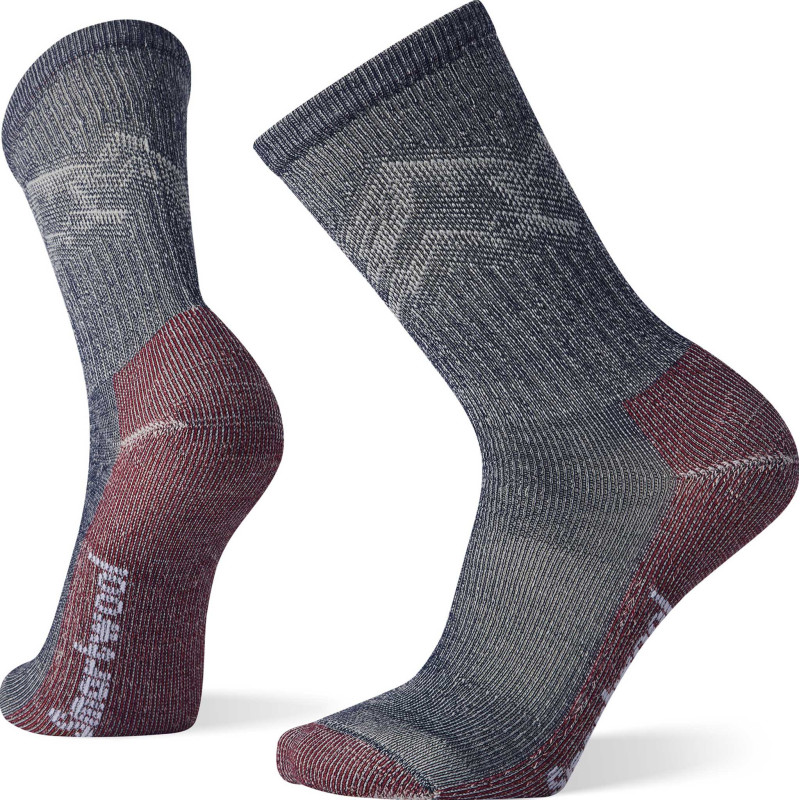 Smartwool Chaussettes mi-mollet à matelassage léger à motif de montagne Hike Classic Edition - Homme