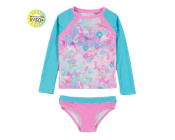 Unicorn Long Sleeve 2 Piece UV Swimsuit 7-8 years