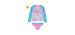 Unicorn Long Sleeve 2 Piece UV Swimsuit 7-8 years