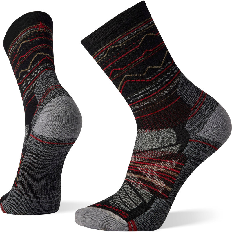 Smartwool Chaussettes mi-mollet à matelassage léger à motif de chaîne de montagnes Performance Hike - Homme