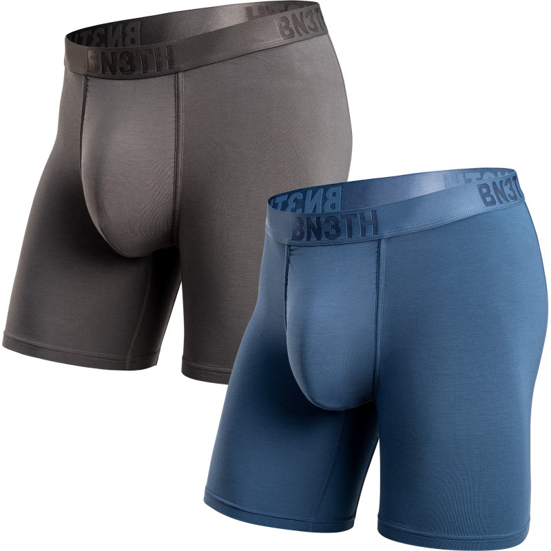 Pack of 2 Classic Solid Long Boxers - Men