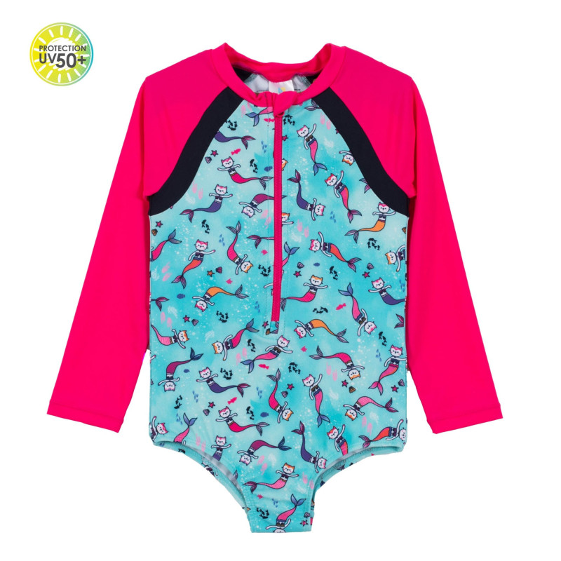 Cat-Mermaid Long Sleeve UV Jersey 2-6 years