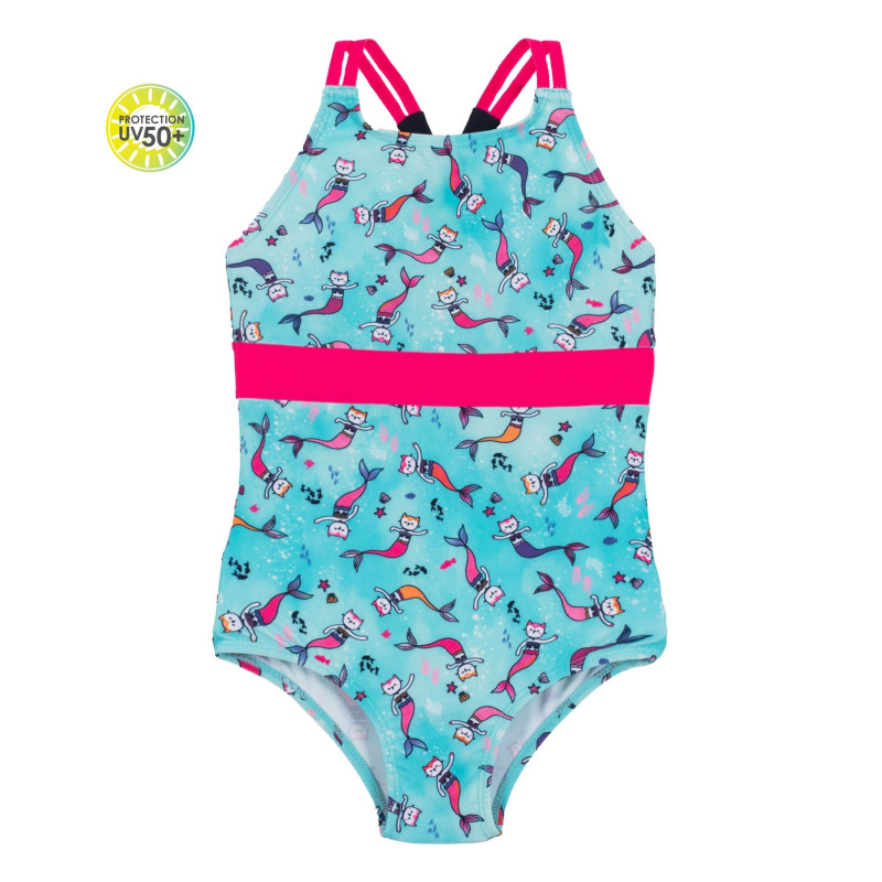 Cat-Mermaid UV swimsuit 2-6 years