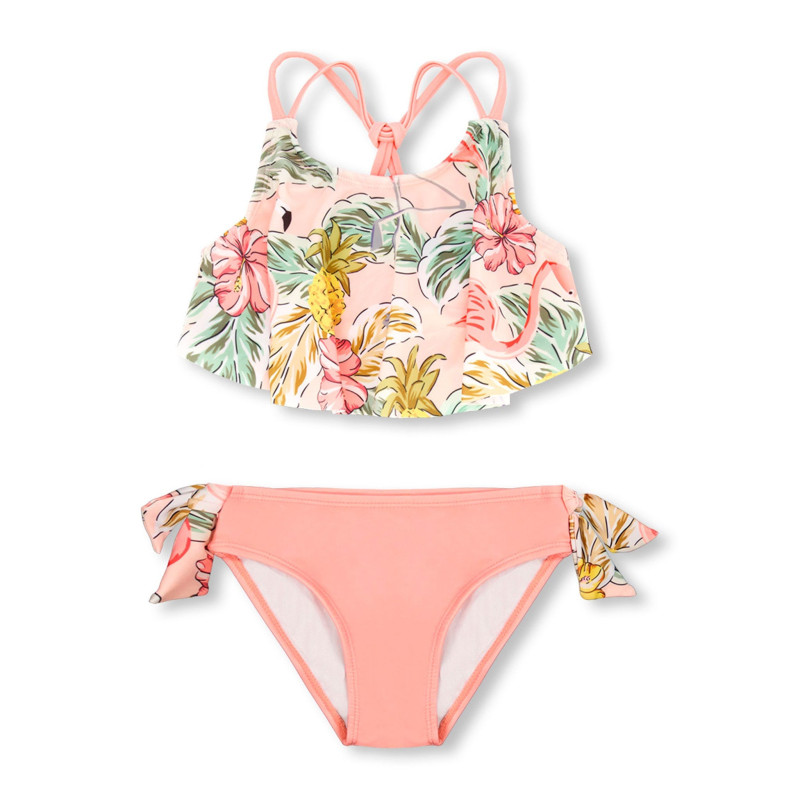 Deux par Deux Bikini UV Flamant Rose 2-6ans