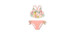 Deux par Deux Bikini UV Flamant Rose 2-6ans