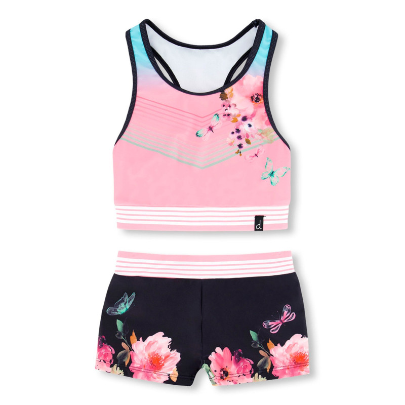 Deux par Deux Bikini UV Short Fleurs 2-6ans