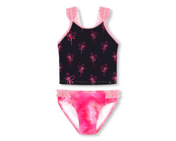 Deux par Deux Maillot UV 2 Pièces Fleurs 2-6ans