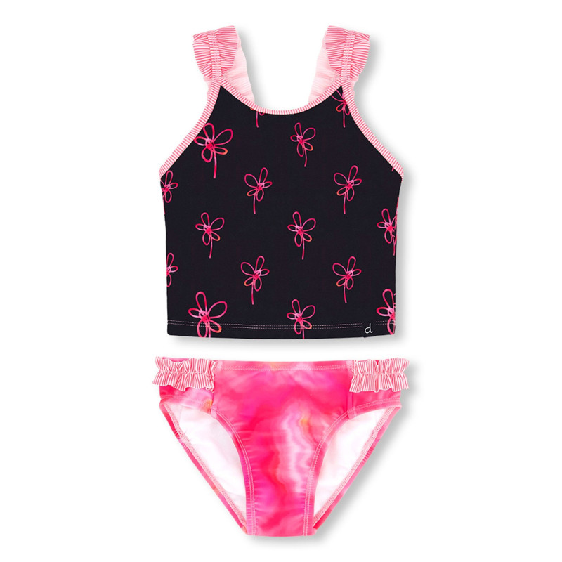 2 Piece UV Swimsuit Flowers 2-6 years