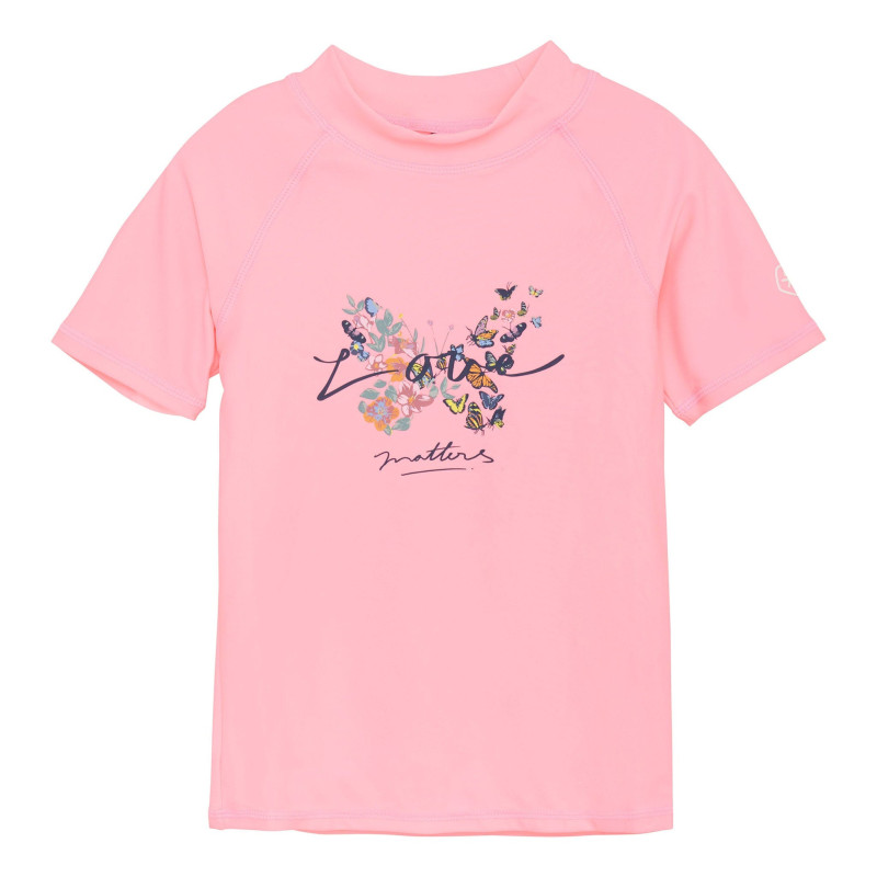 UV Swimsuit T-Shirt Pink 2-7 years