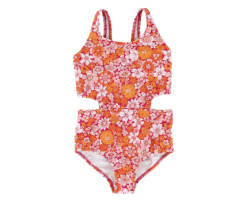 Look Maillot UV AOP Fleurs Retro 2-14ans