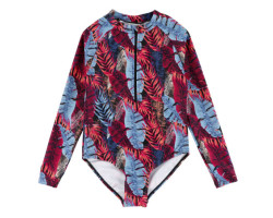 Look Maillot UV Manches Longues Zip Tropical 2-14ans