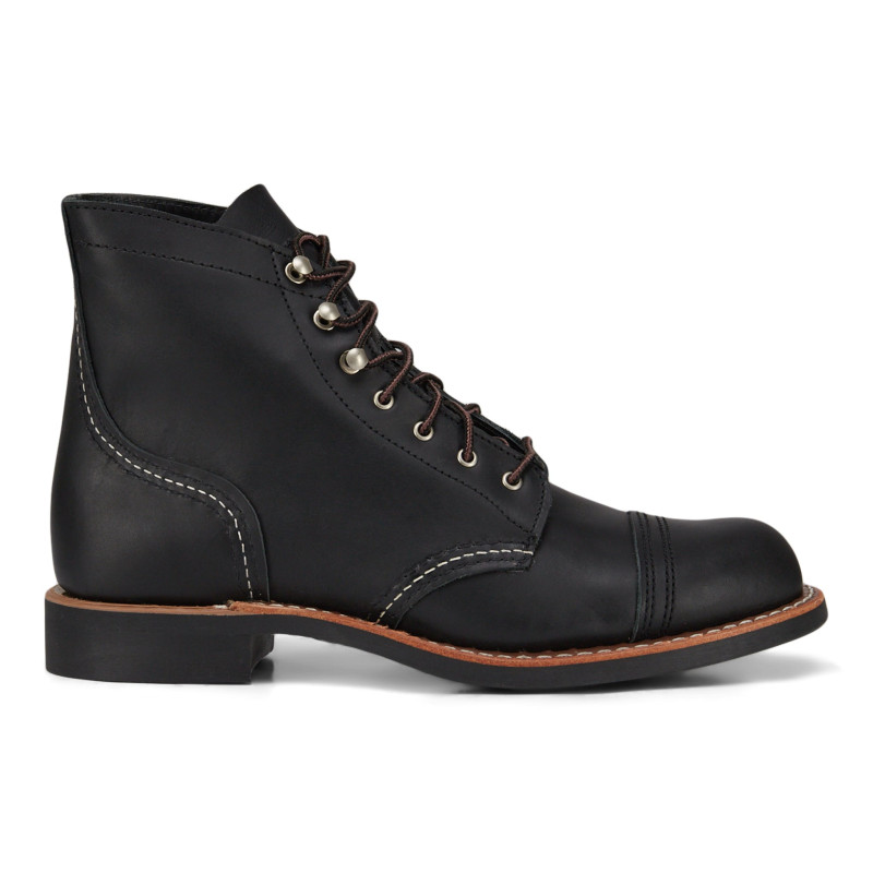 Red Wing Shoes Bottes Iron Ranger en cuir Black Boundary - Femme