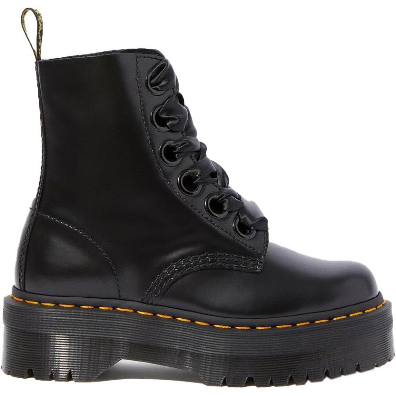 Dr. Martens Bottes Molly à plateforme en cuir - Femme