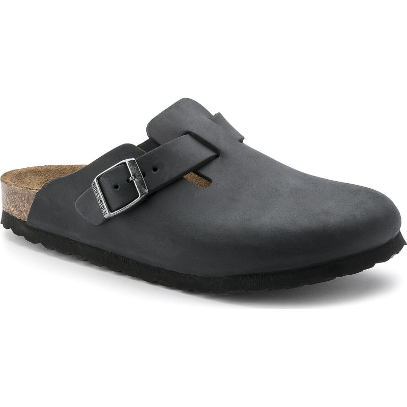 Birkenstock Mules Boston cuir huilé [Étroite] - Unisexe