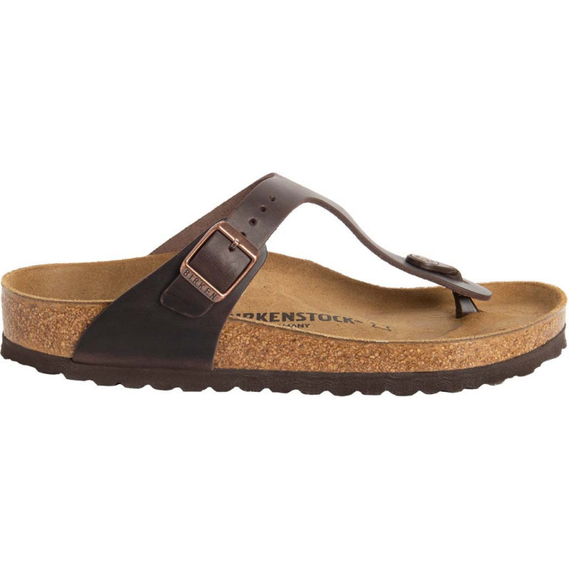 Birkenstock Sandales Gizeh Cuir huilé - Femme