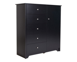 5-drawer door chest of...