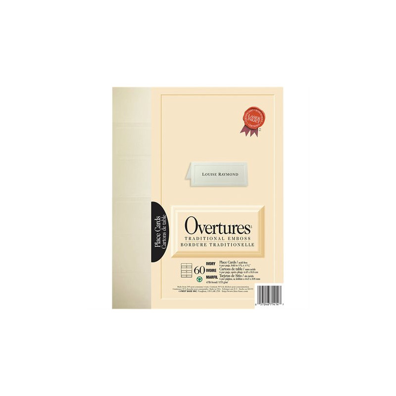 StJames Cartons de table Traditionnelle Overtures®