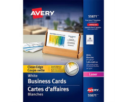 Avery Cartes professionnelles à coupe nette