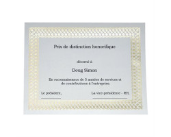 StJames Certificats dorés métallisés St.James™ Elite