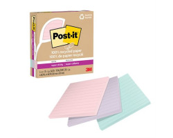 Post-it Feuillets recyclés Post-it® Super Sticky - La vie en pastel