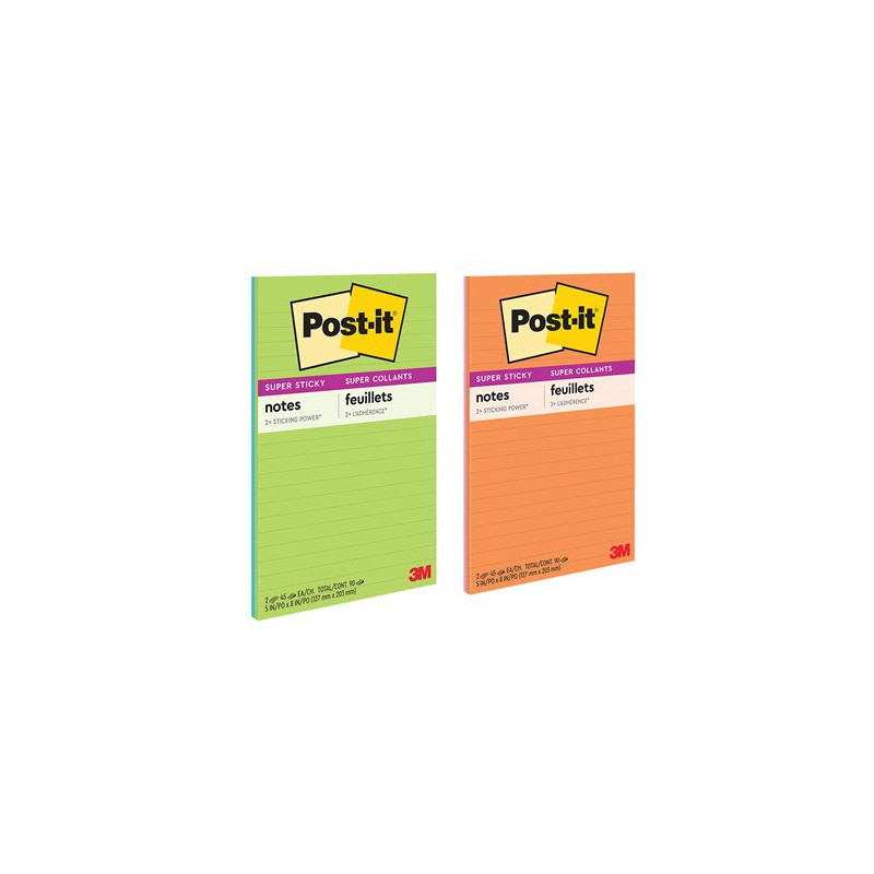 Post-it Feuillets super collants Post-it® - collection coup de pouce