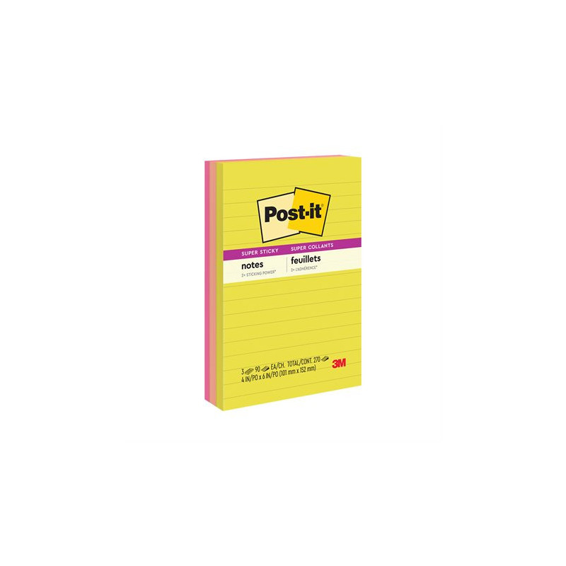 Post-it Feuillets super collants Post-it® - collection joie estivale