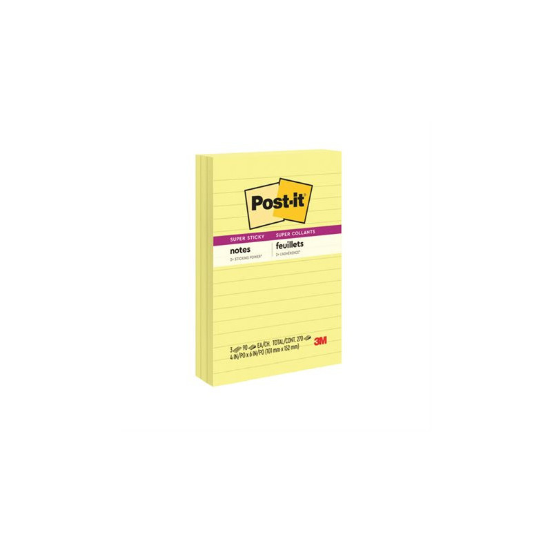 Post-it Feuillets Super Sticky Notes de Post-it®