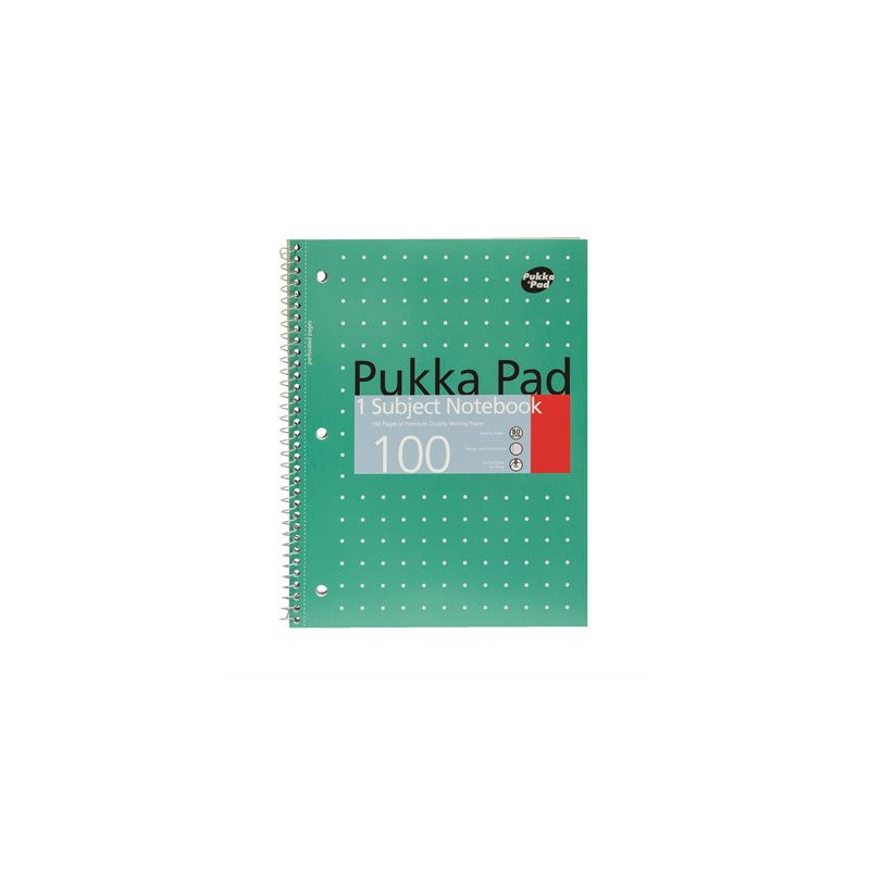 Pukka Cahier spirale métallique à 1 sujet Pukka Pads