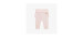 Light pink leggings with ruffles in organic cotton, newborn