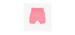 Pink evolutive shorts with watermelon in stretch jersey, baby
