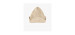 Cream knitted toque with flaps and a cashmere effect, baby