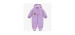 One-piece purple padded snowsuit with hood, baby