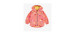 Pink soft shell coat with fruit print, baby