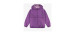 Purple wind resistant hooded coat, adult